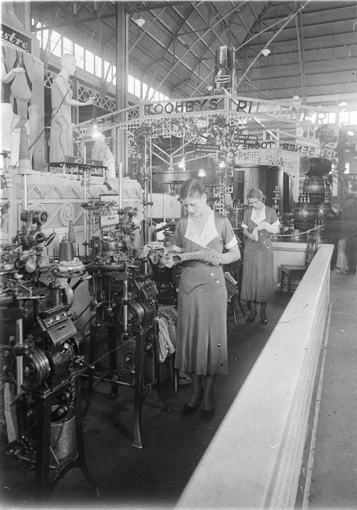 Lustre Hosiery exhibit (1930s)