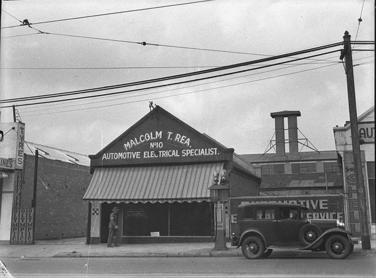Malcolm T Rea automotive electrical specialist premises taken over by Ministry of Munitions for War production (1925–57)
