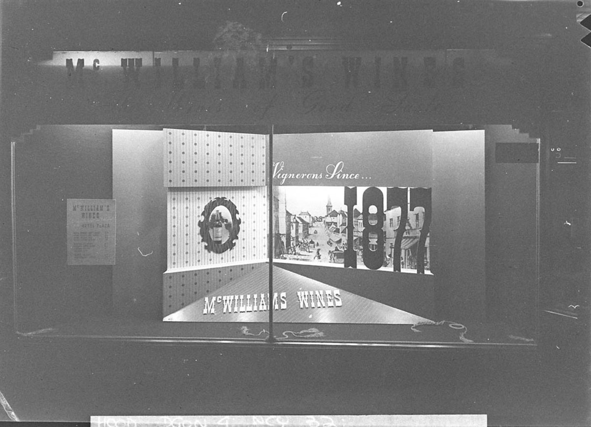 McWilliams Wines 70th anniversary display (1947)