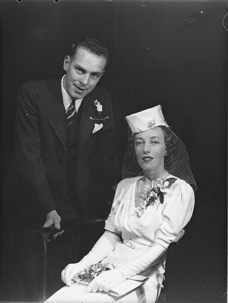 Mills wedding Scots Church (1940)