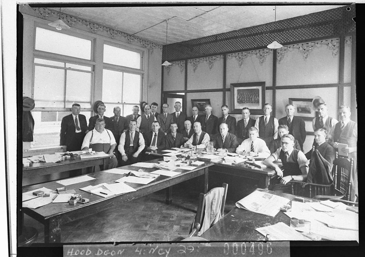 Miners Federation meeting Rawson House (1938)