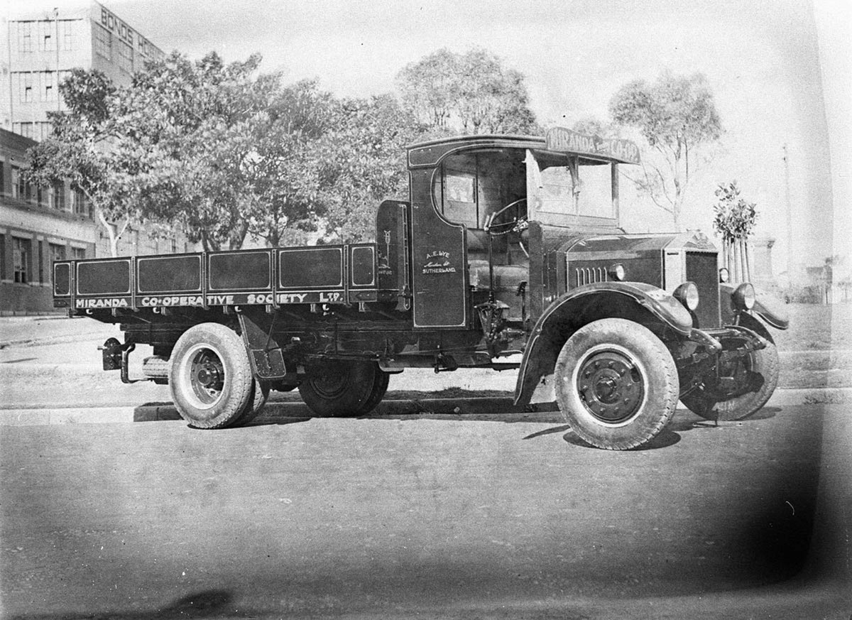 Miranda Cooperative Society Ltd Albion truck of Mr AE Lye, 1930s