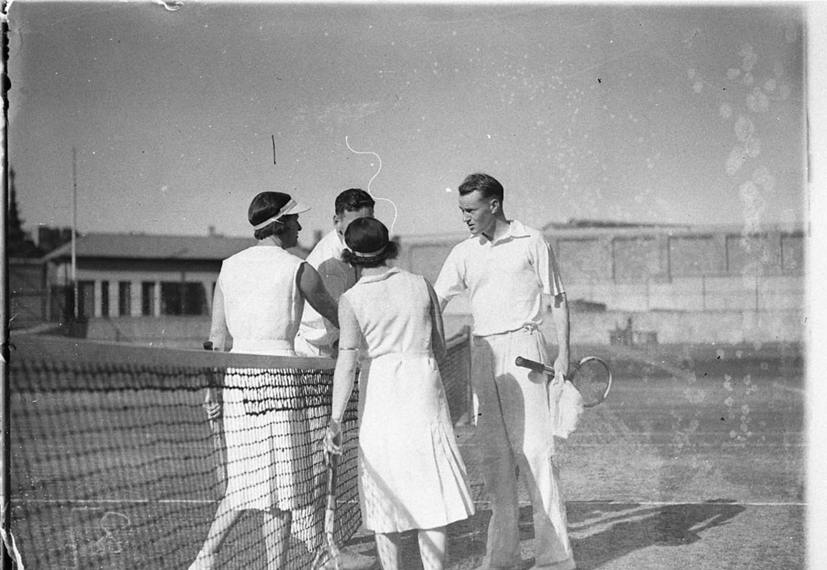 Mixed doubles tennis Moore Park (c. 1930)