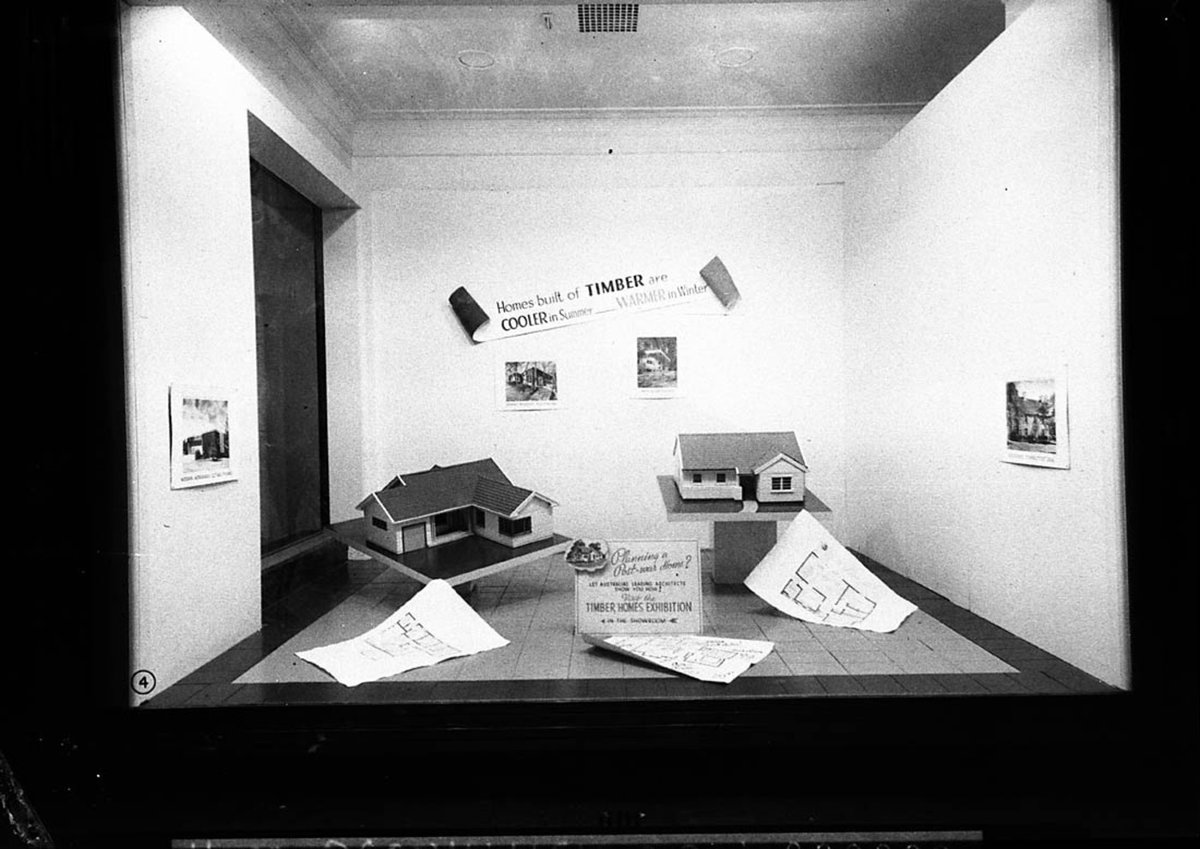 Models of timber homes Timber Homes Exhibition (1944)