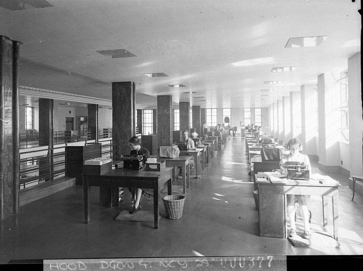 Motor Transport building Typists at work, Sydney (1938)
