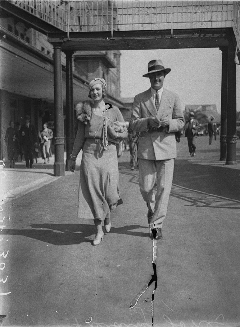 Mr and Mrs Fielding Jones General Manager of Sun Newspapers (1930s)