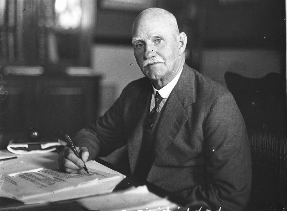 Mr OConnor in his office (1930s)