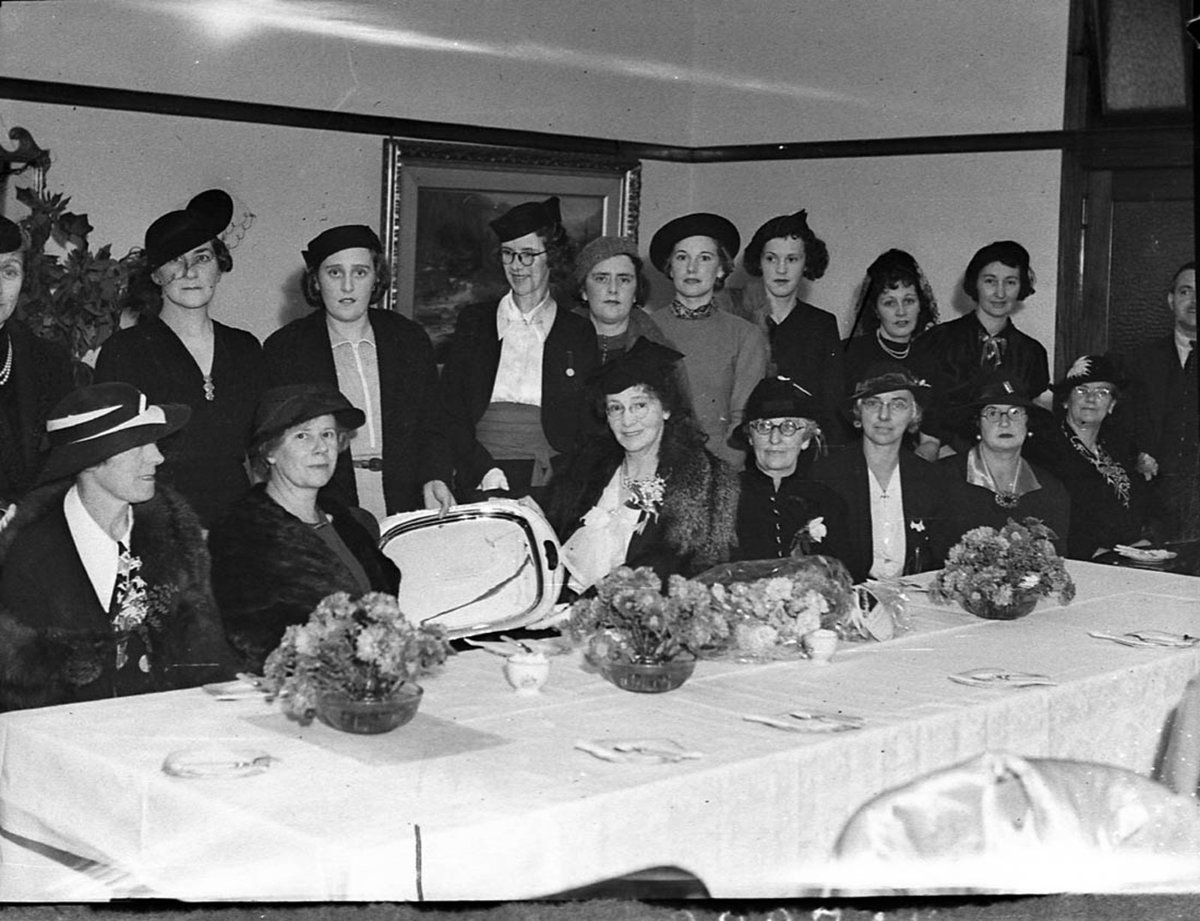 Mrs Beans party at Forum Club taken for Mingay Publishing Co (1938)