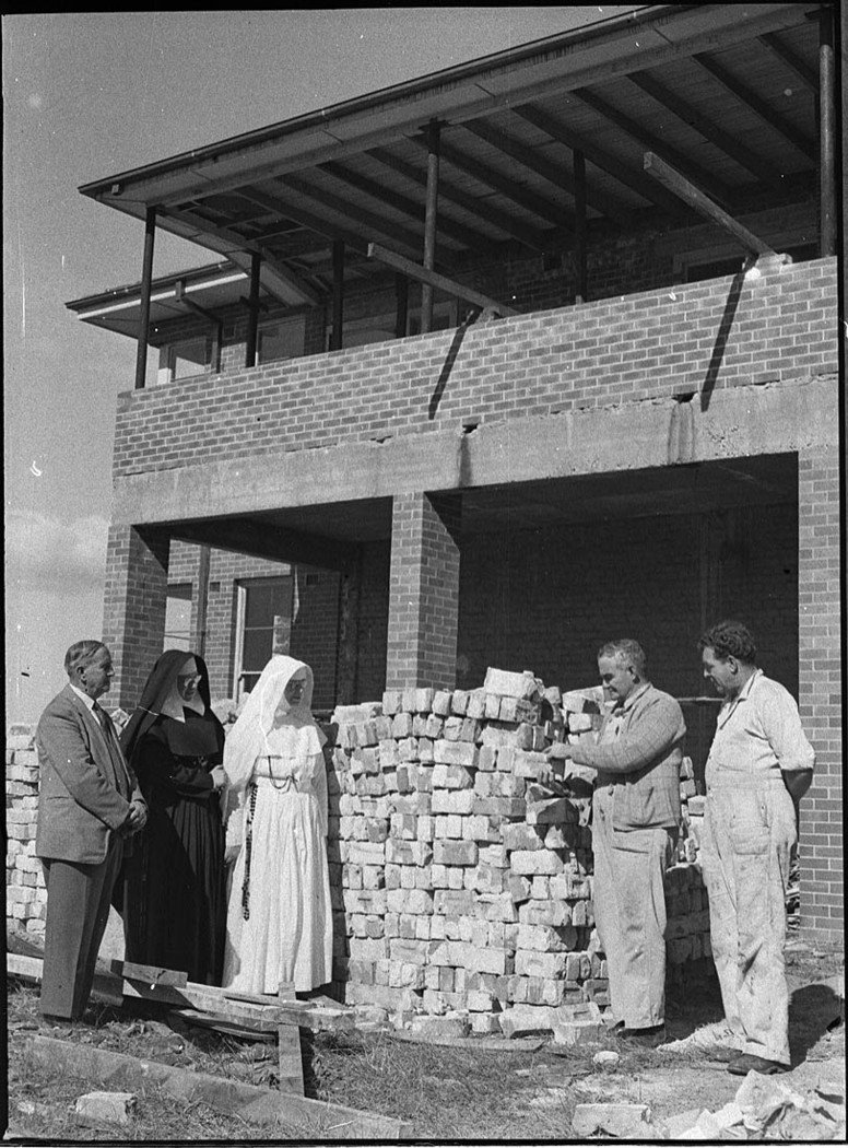 New building at Mater Hospital, North Sydney (1956)