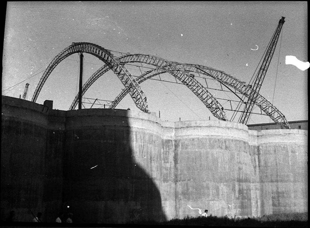 New wheat silos (1955)