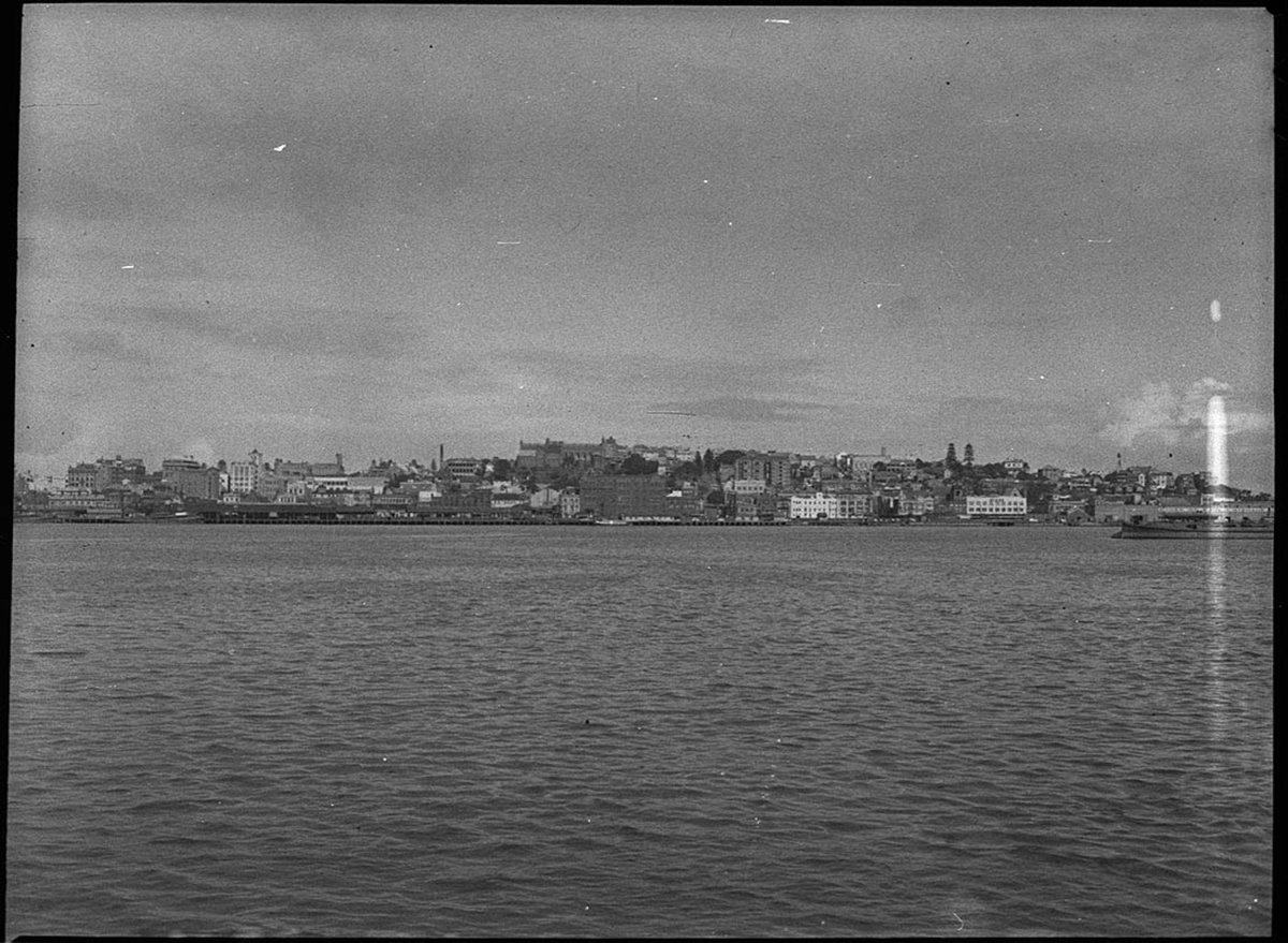 Newcastle from Stockton view across the Harbour (1953)