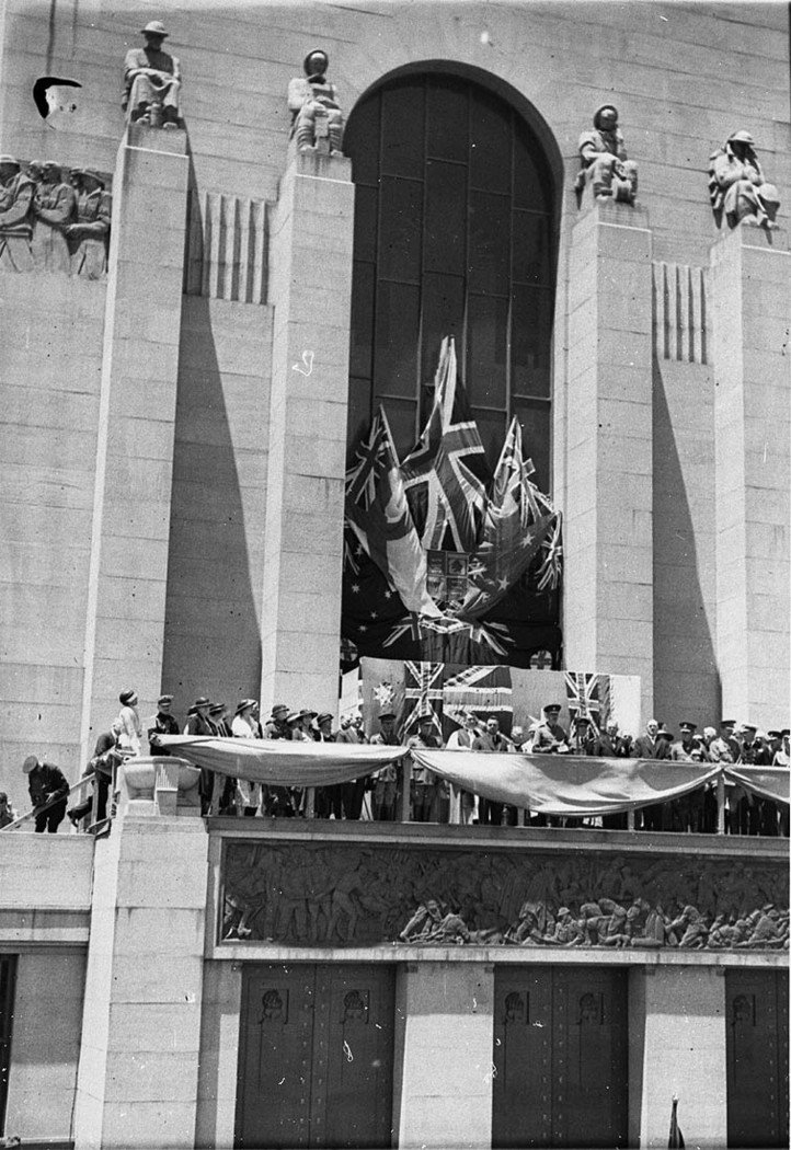 Opening of Anzac War Memorial Sydney by Duke of Gloucester (1934)