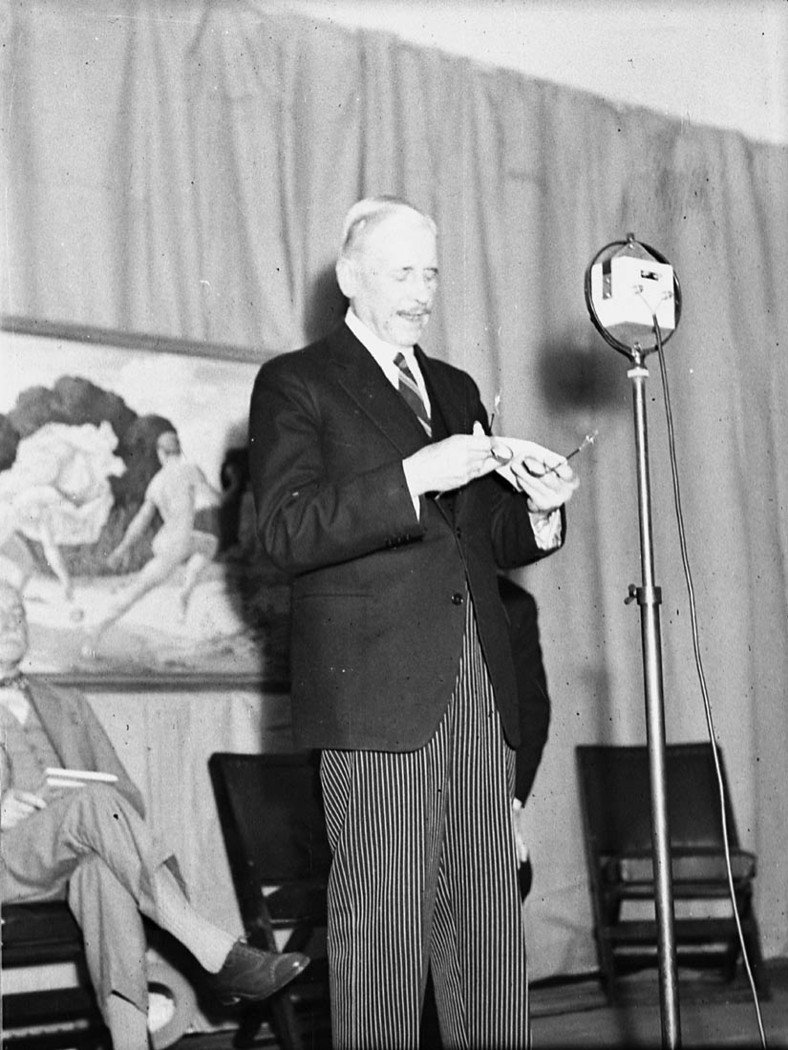 Opening of Education Department arts exhibition taken for The Labor Daily (1938)