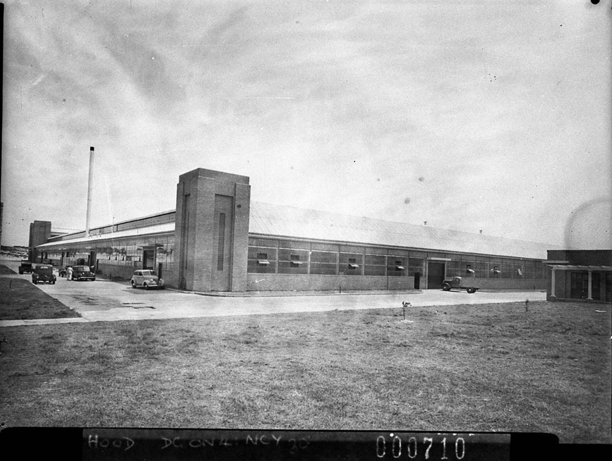 Opening of General Motors works at Pagewood View of the assembly works (1940)