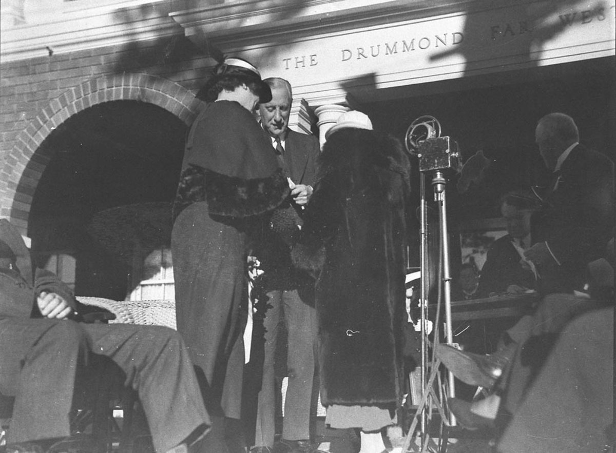Outside the Drummond Wing (c. 1934)