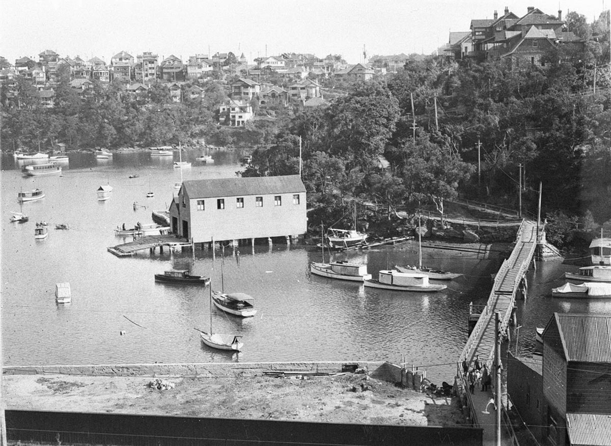 Part of Mosman Bay and Bolivia Bridge (1930s)