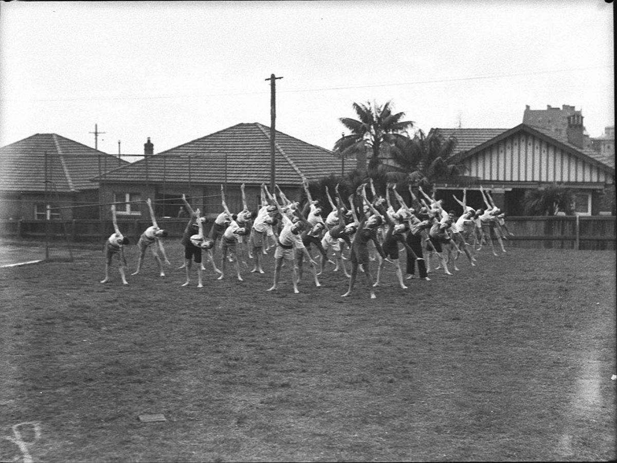 Physical culture group at Christian Brothers School Waverley (1946)