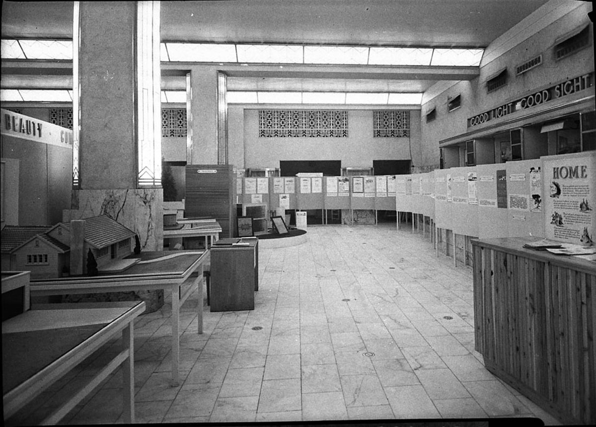 Plans and models of homes Timber Homes Exhibition (1944)