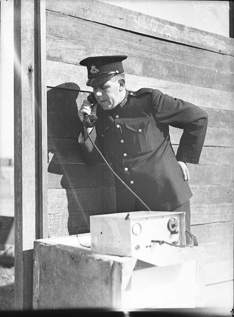 Policeman with receiving set (1939)