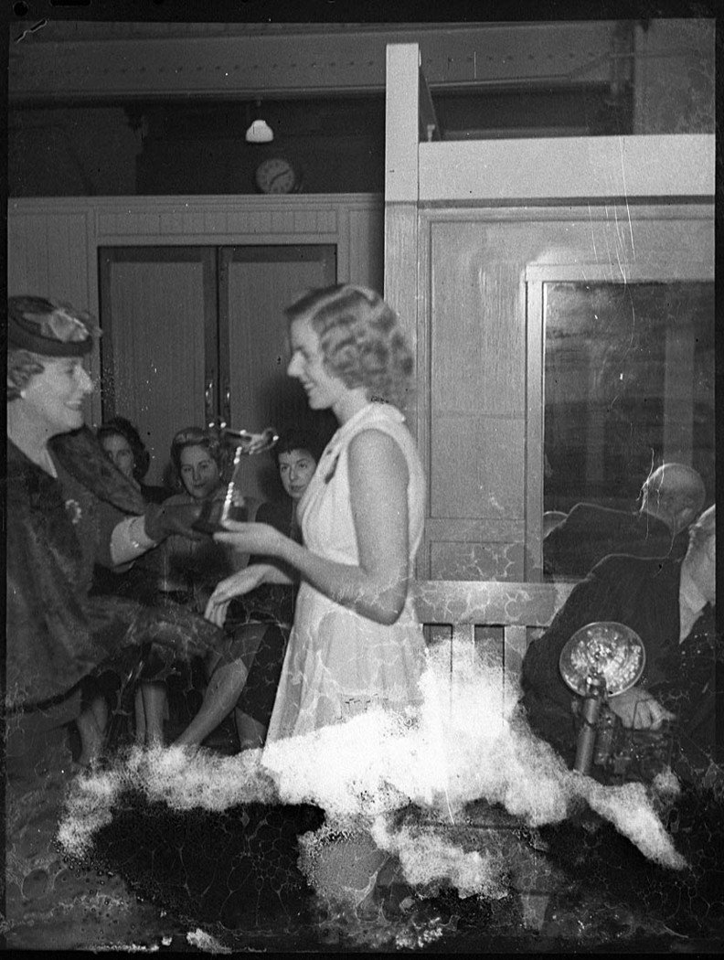 Presentation of prizes by Mrs Grace (1946)