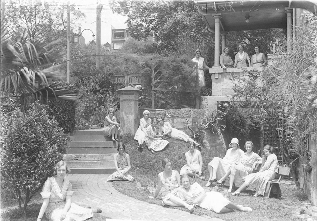 Pupils at Doone Ladies Finishing School at Edgecliff (1933)