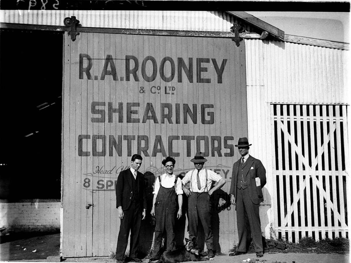 RA Rooney shearing contractors head office Spring Street Sydney, Sydney city centre (1930s)