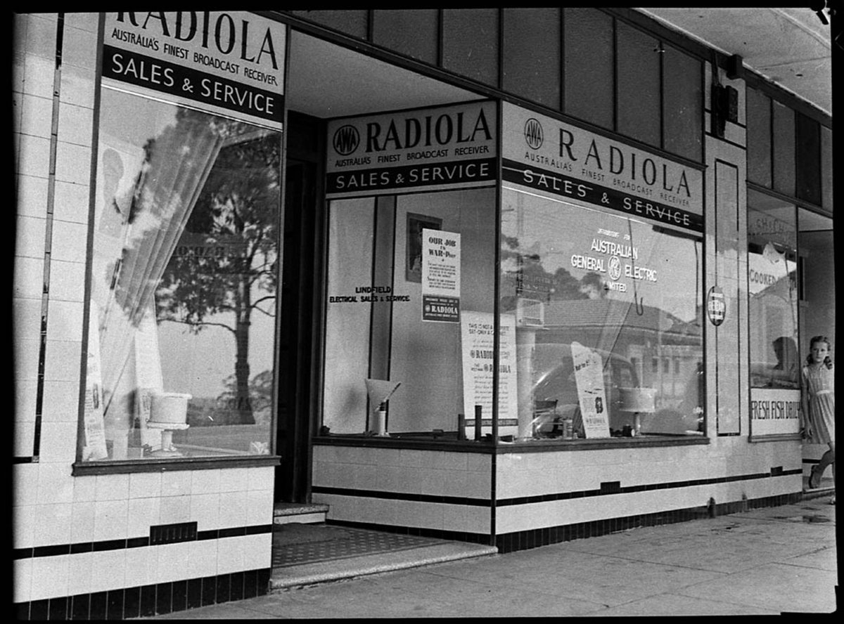 Radio shops taken for Mr Hillier AWA, Sydney (1946)