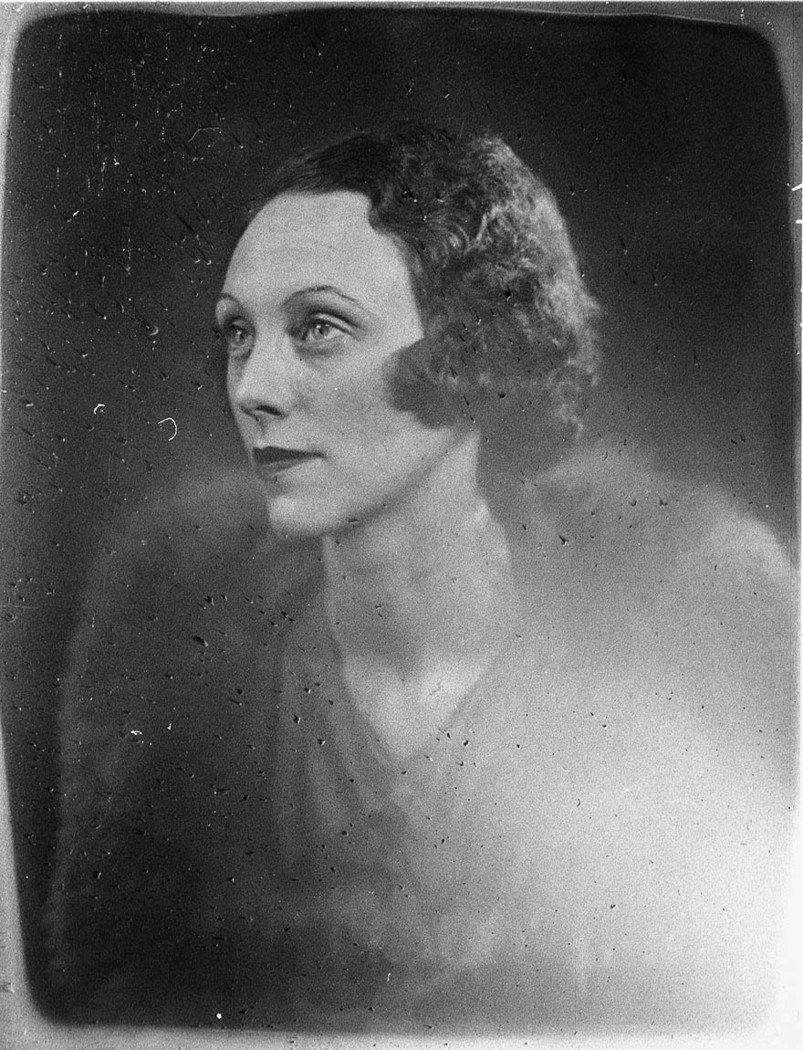 Retouched portrait of unidentified woman probably a radio actress (1930s)