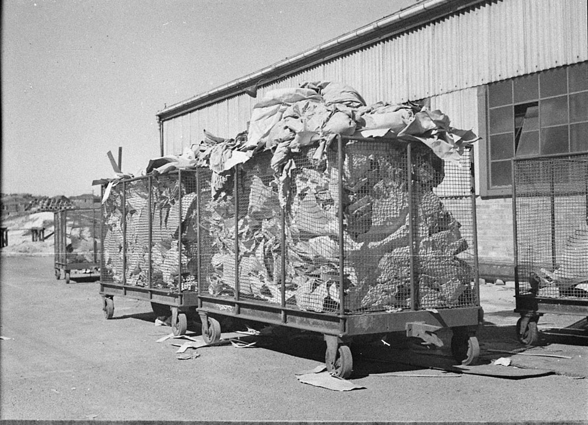 Rubber tyres taken for Dunlop Rubber, Alexandria (1949)