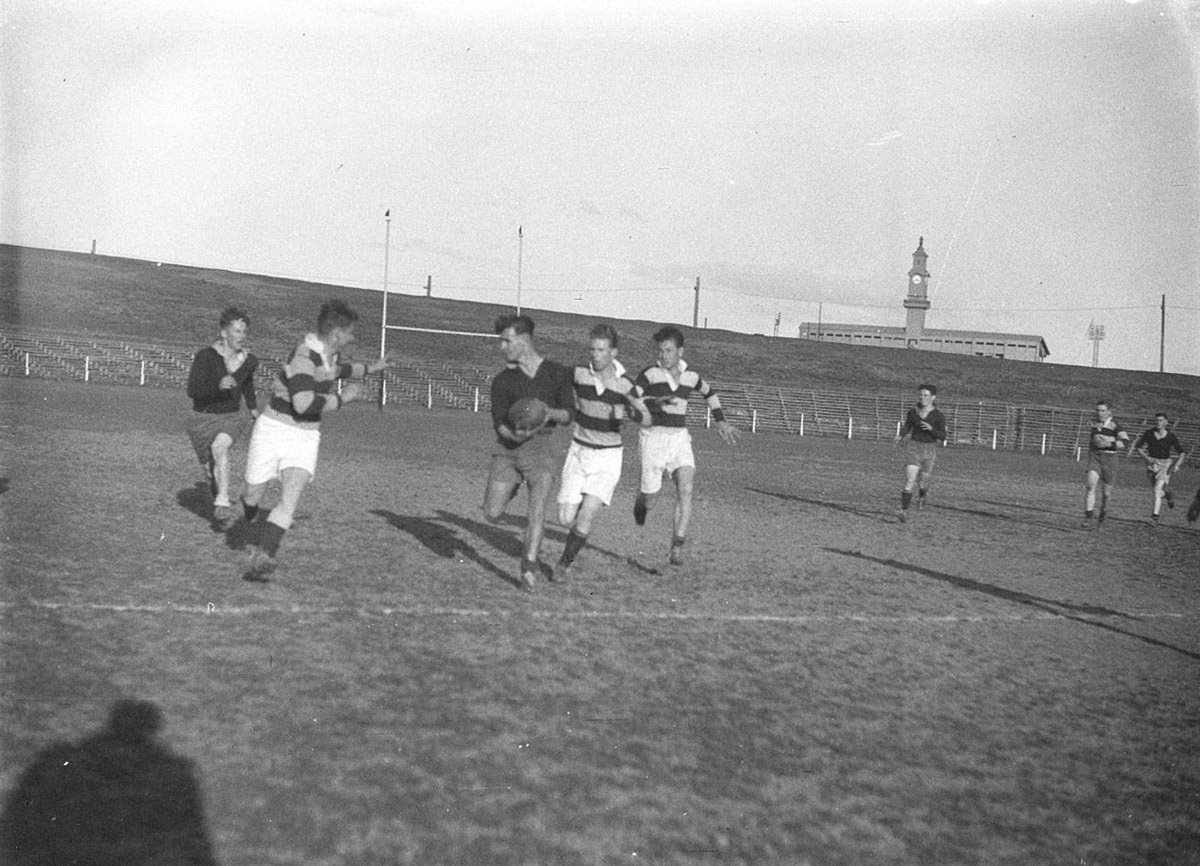 Rugby Union football practice (1934)
