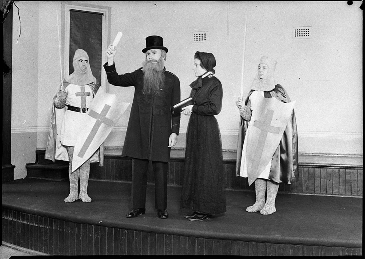 Salvation Army tableaux at College (1942)