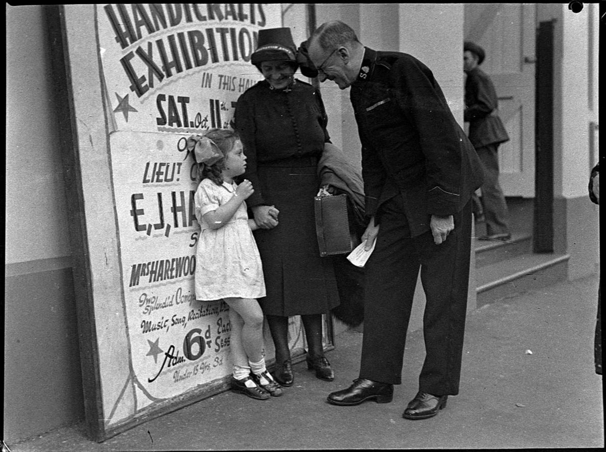 Salvation Army Newtown Childrens exhibition of work Commissioner Harewood (1941)