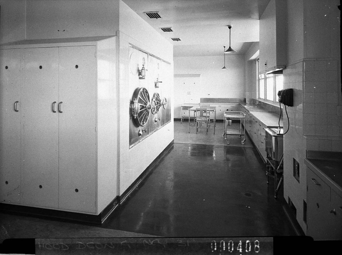 Section of the laundry Rachel Forster Hospital, Sydney (1942)