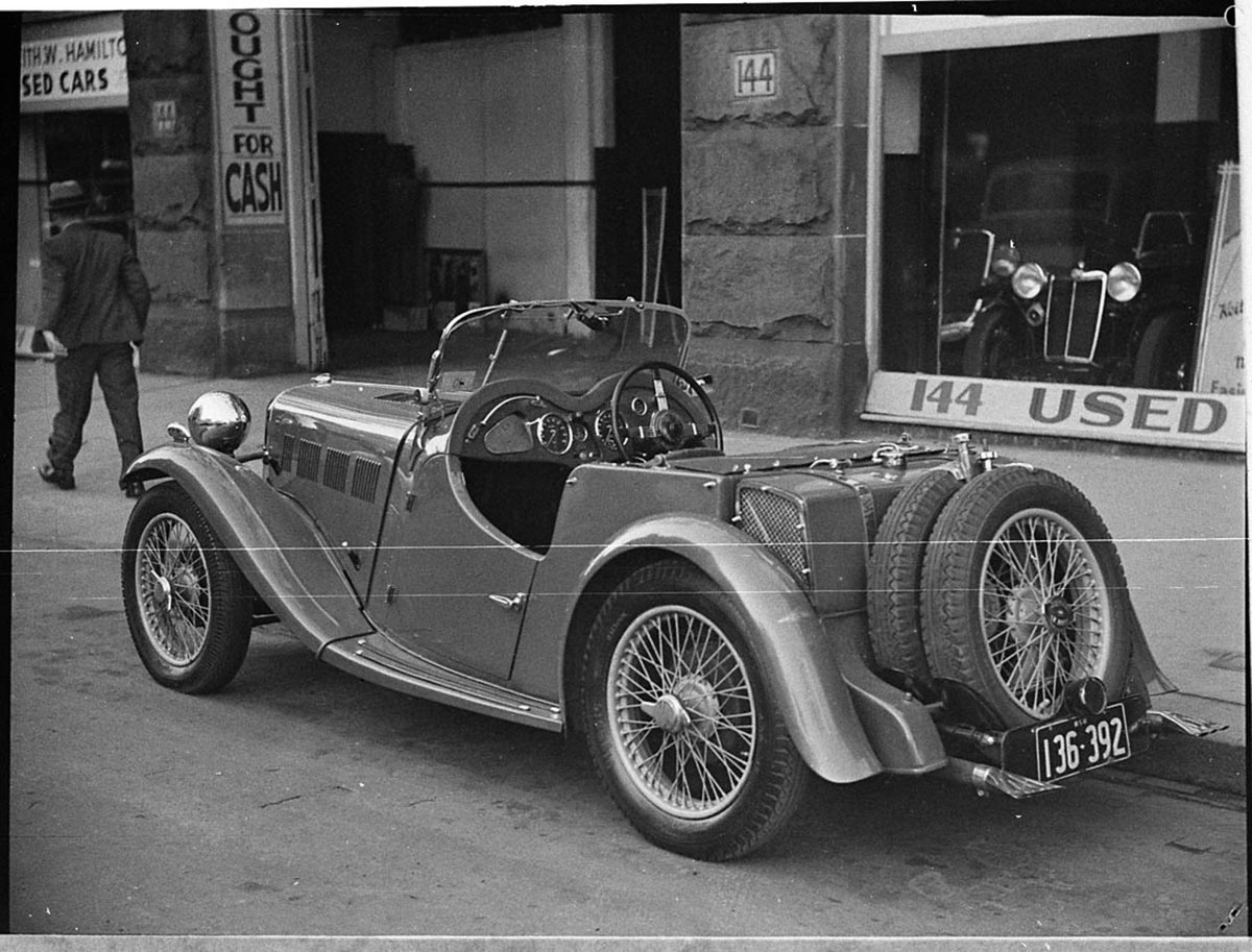 Singer Le Mans Sports Car taken for Anivitti Schey for Keith Hamilton (1937?)