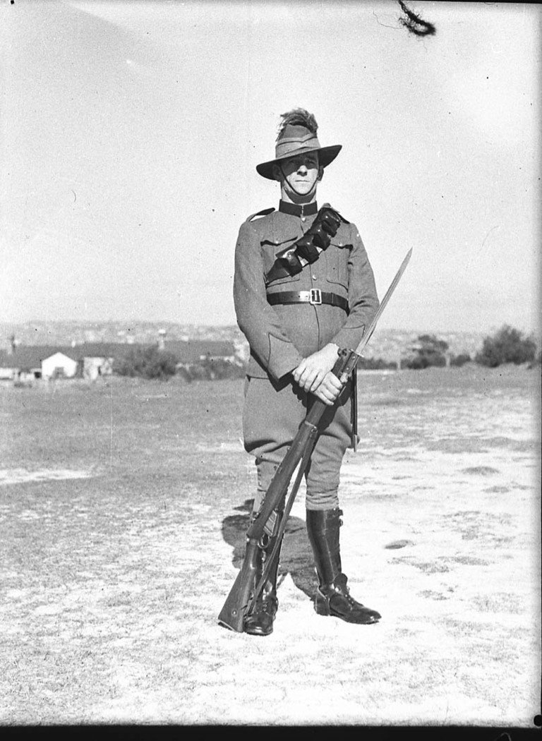Soldier at Middle Head, Mosman (1938)