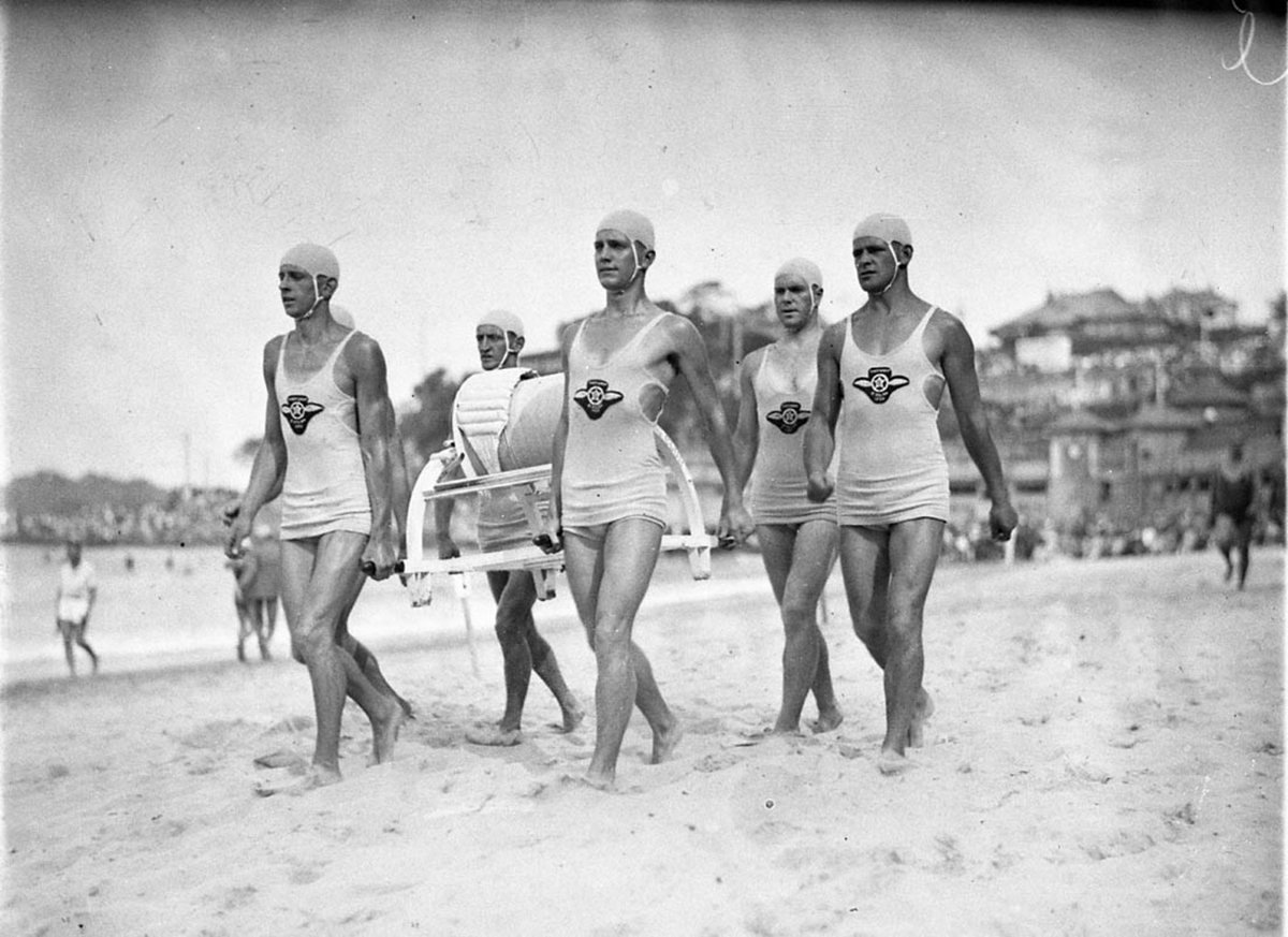 St Kilda Surf Life Saving Team in a rare visit to a Sydney carnival Manly (1929)