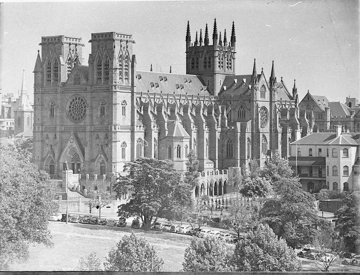 St Marys Cathedral, Sydney city centre (c. 1935)