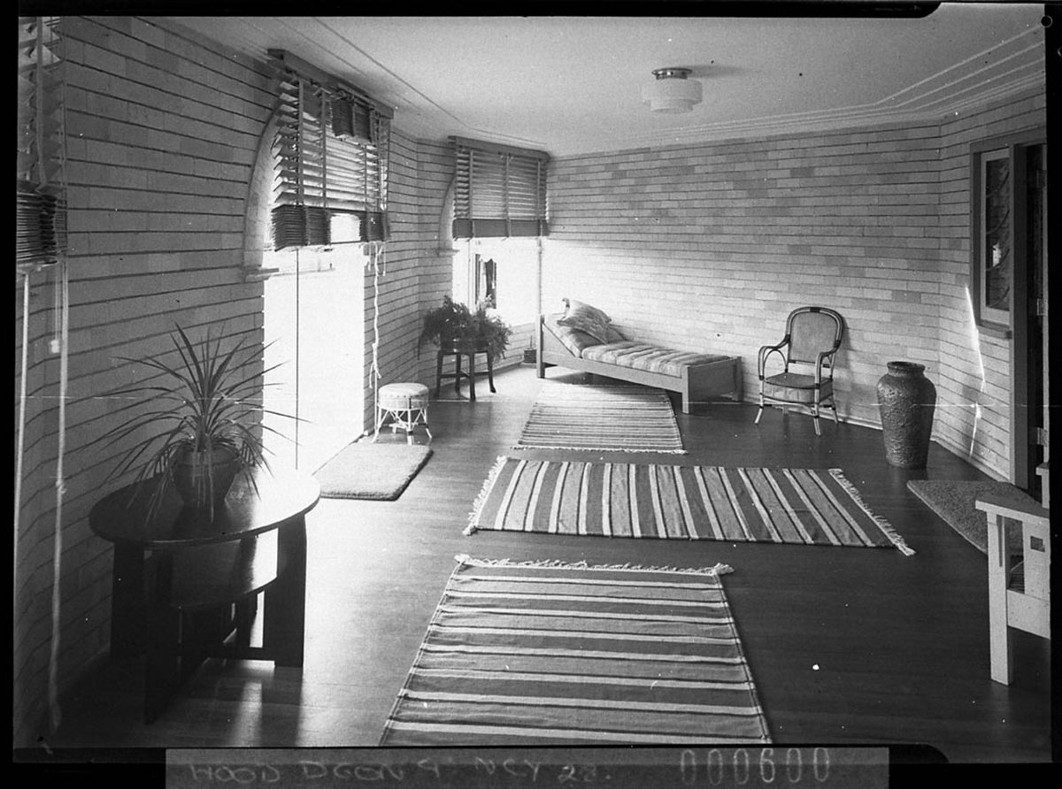 Sunroom of house built by Mr Park builder of Roseville (1937)