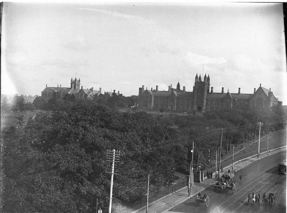 Sydney University taken from Grace Brothers building Broadway, Camperdown (c. 1930)