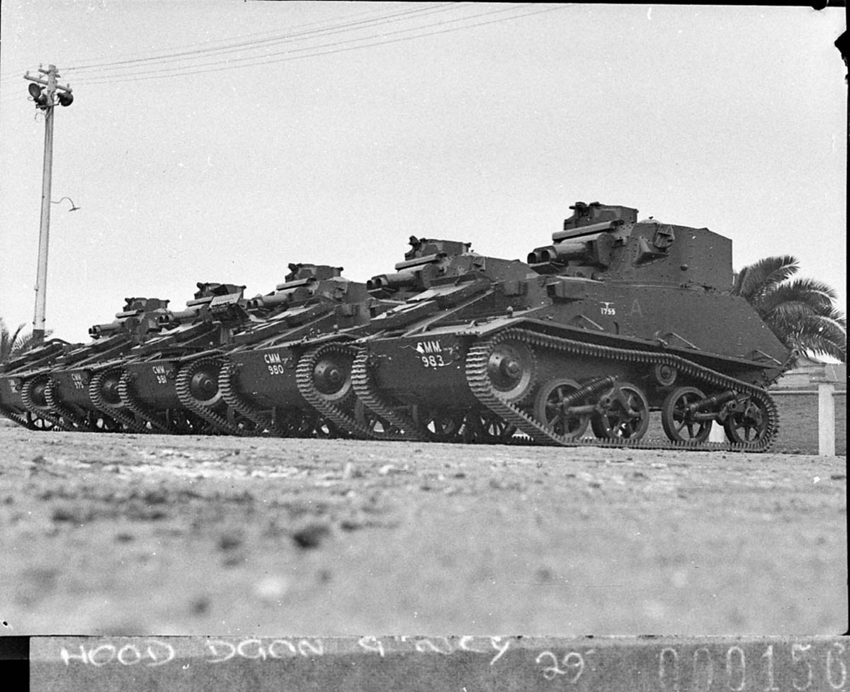 Tank Corps practice at Victoria Barracks, Paddington (1937)