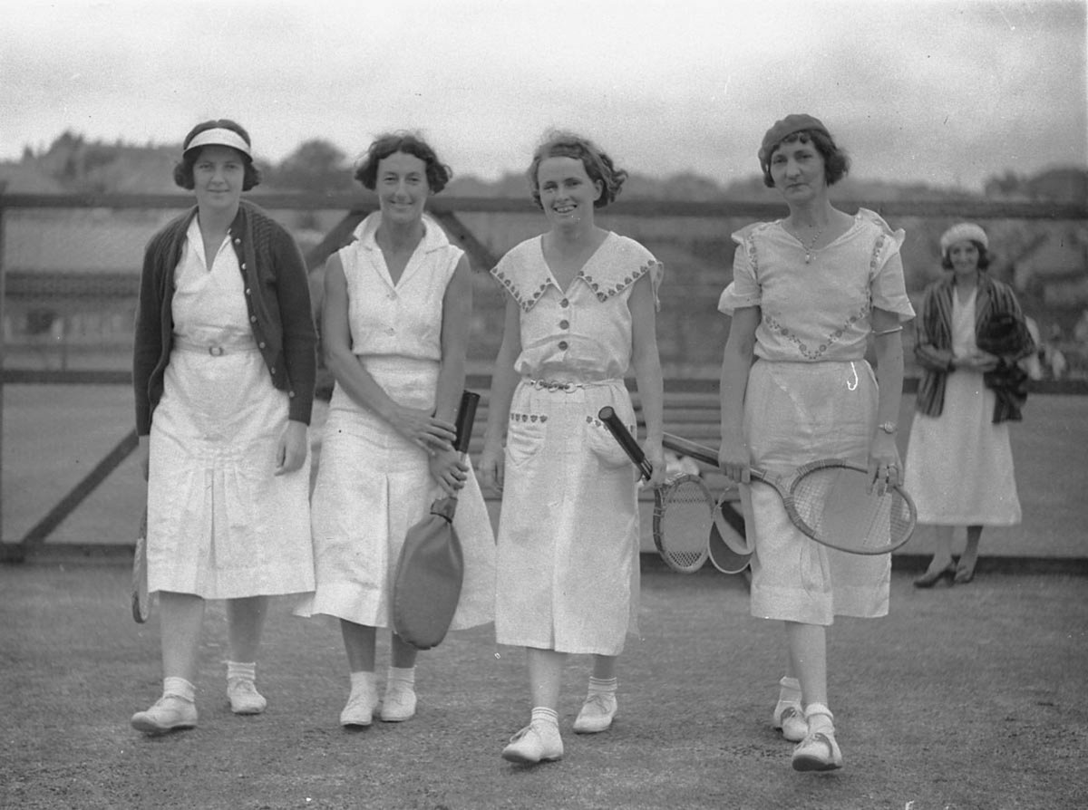 Team of four players Lawn Tennis Country Carnival Rushcutters Bay January 1935