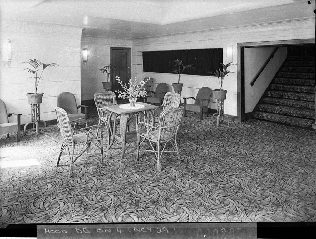 Theatre Royal at Willoughby Dress circle lounge (1937)