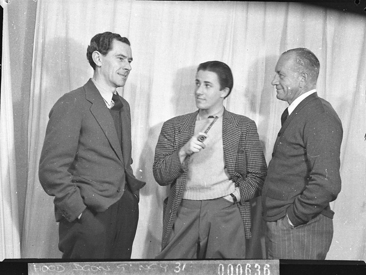 Three male actors scene from These Children BritishAustralian production (1944)