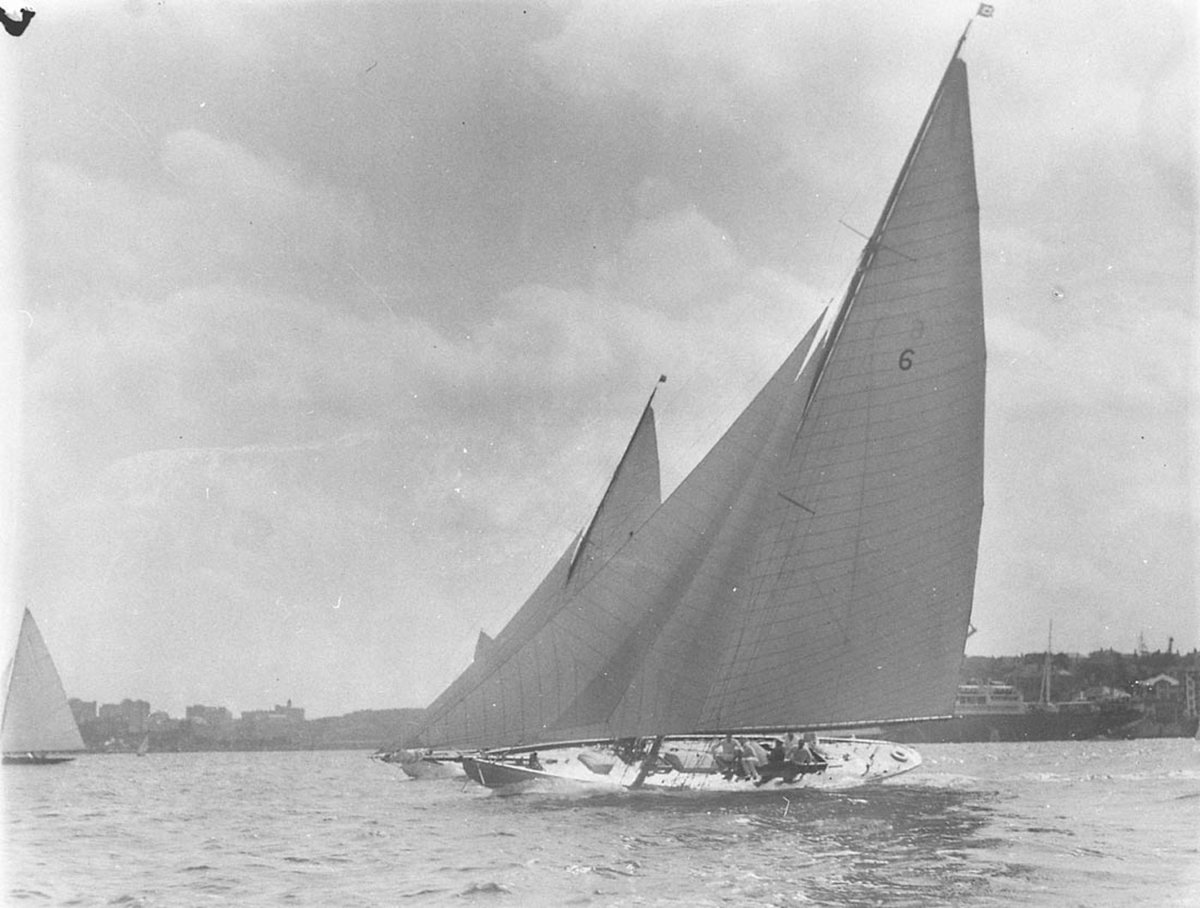 Three Royal Sydney Yacht Squadron yachts s 1 and 6 (1930s)