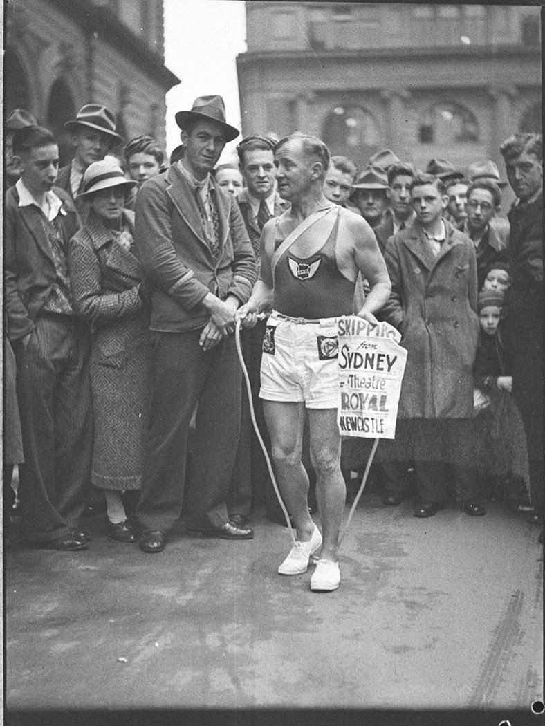 Tom Morris skipping champion taken for Greater Union Theatres (1937)