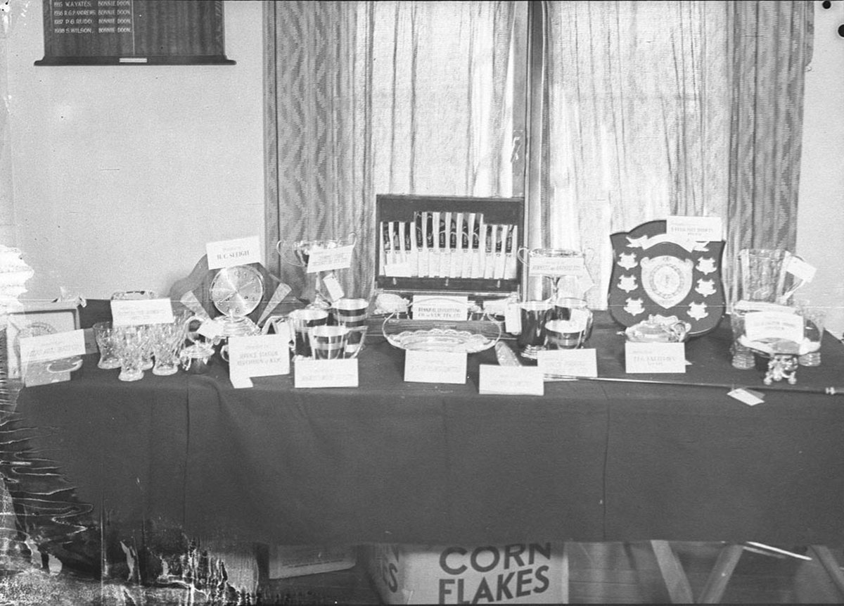 Trophies at Bonnie Doon Golf Club (1939)