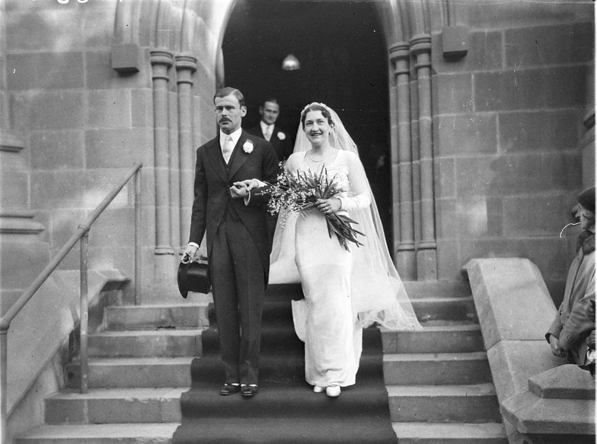 Unidentified formal wedding Sydney (1930s)
