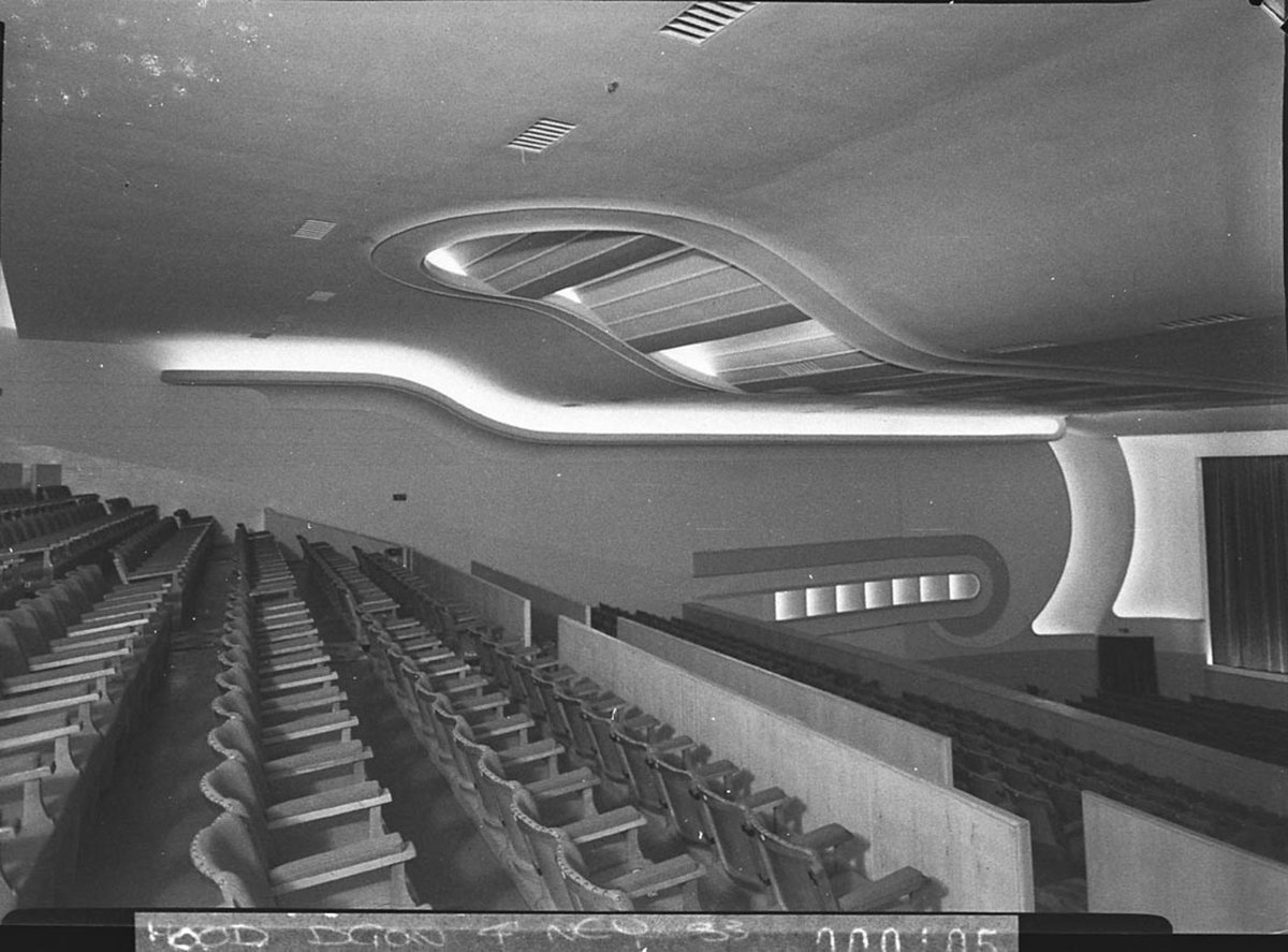 View across the dress circle Odeon Theatre Campsie taken for Guy Crick Co, 1948