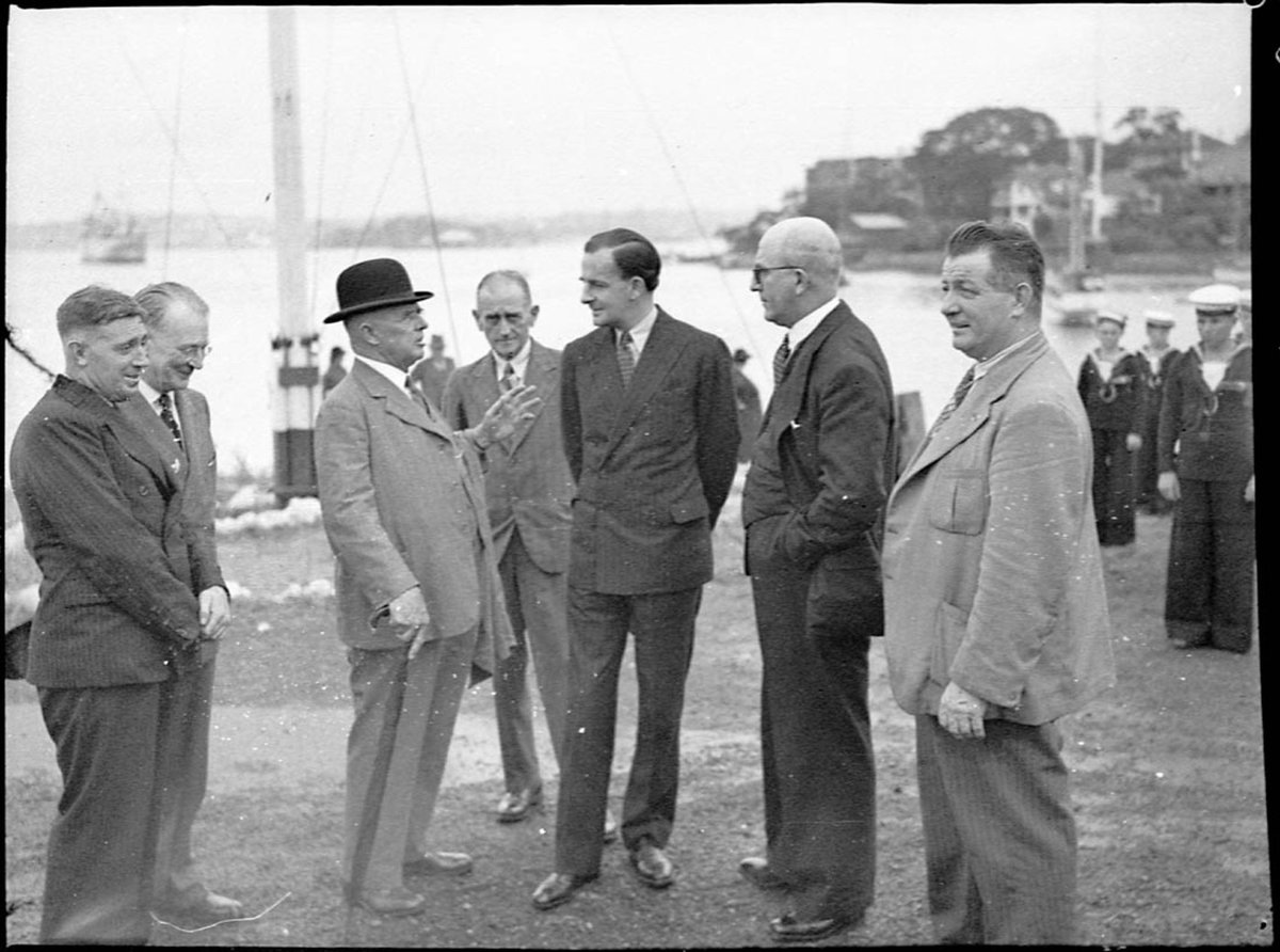 Visit by Earl Beatty, Kirribilli (1939)