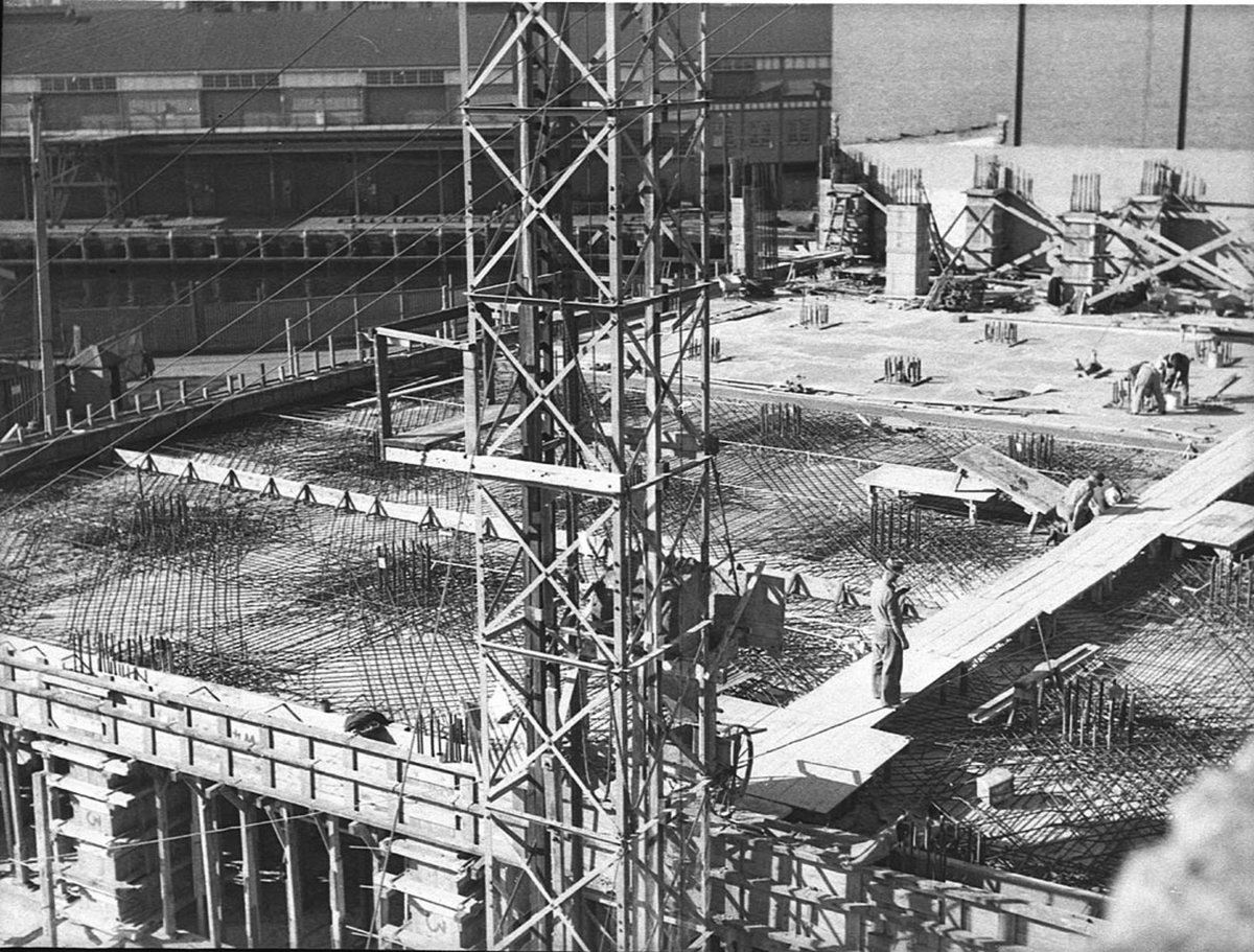 Waterside Cold Stores building progress (1943)